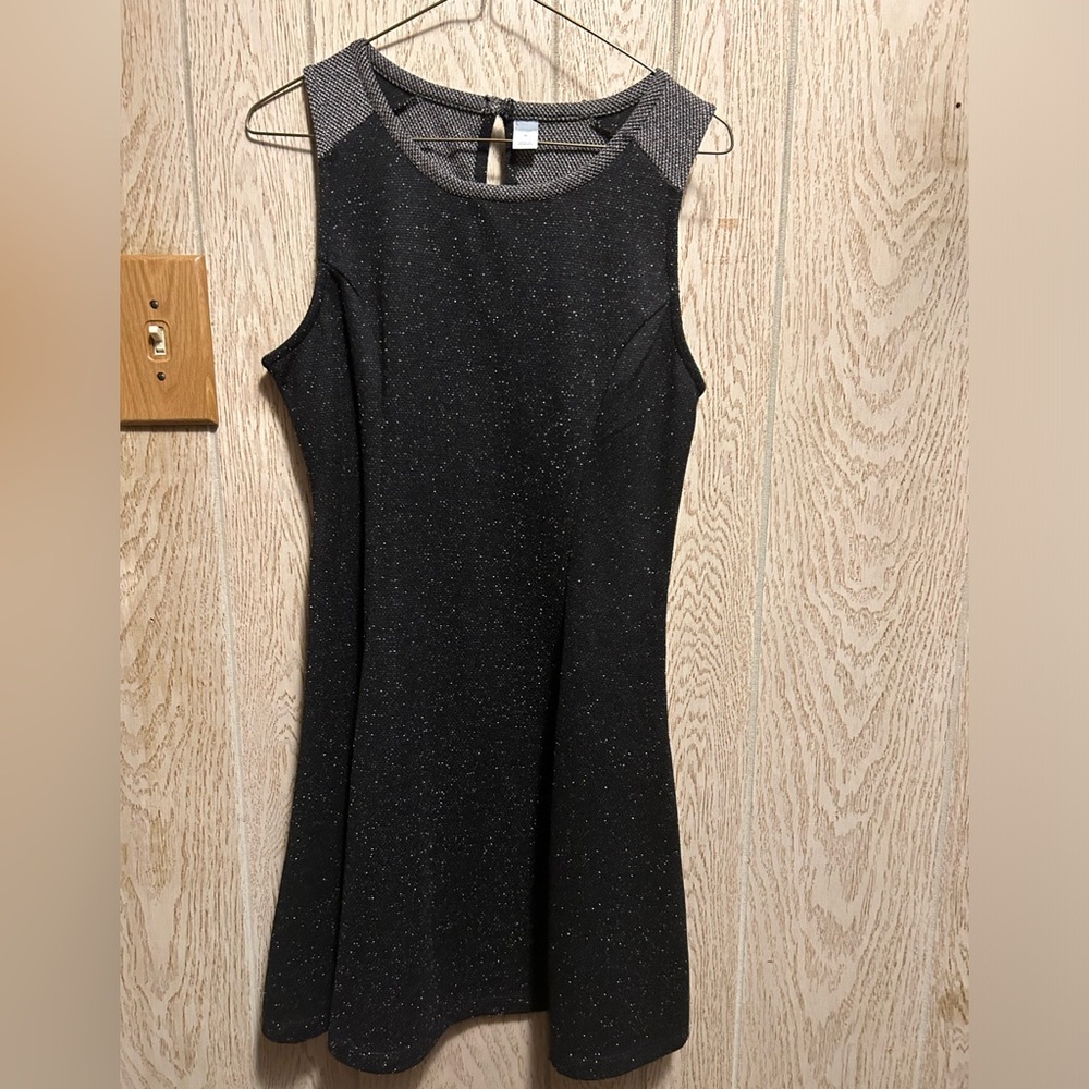 Old Navy, knee length blk/grey dress, Size M